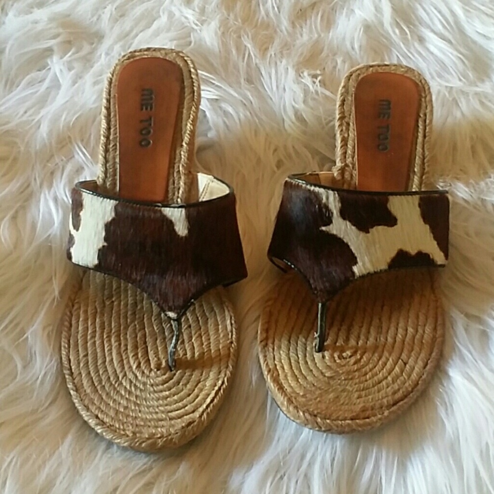 Cow Hide heeled Sandal